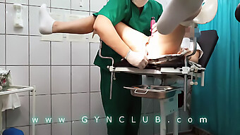 Doctor Fetish And Bondage Play In Gynecological Examination Chair