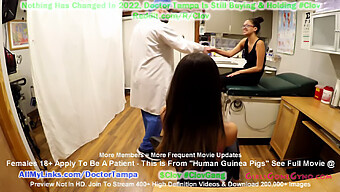 First-Time Gynecological Examination For Two Sisters With Big And Small Natural Tits